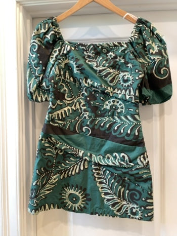 Green, Cream SEA Dress , 4