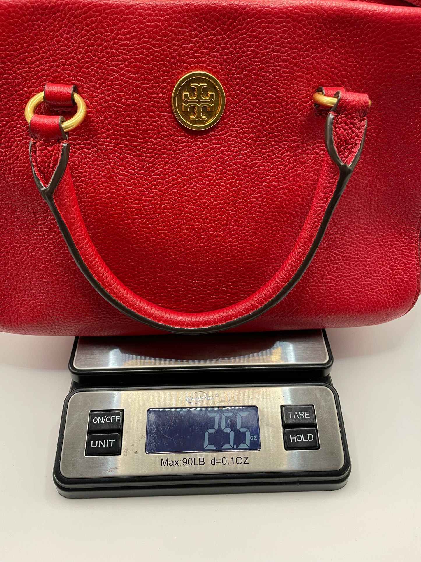 Red Tory Burch Purse Robinson Satchel