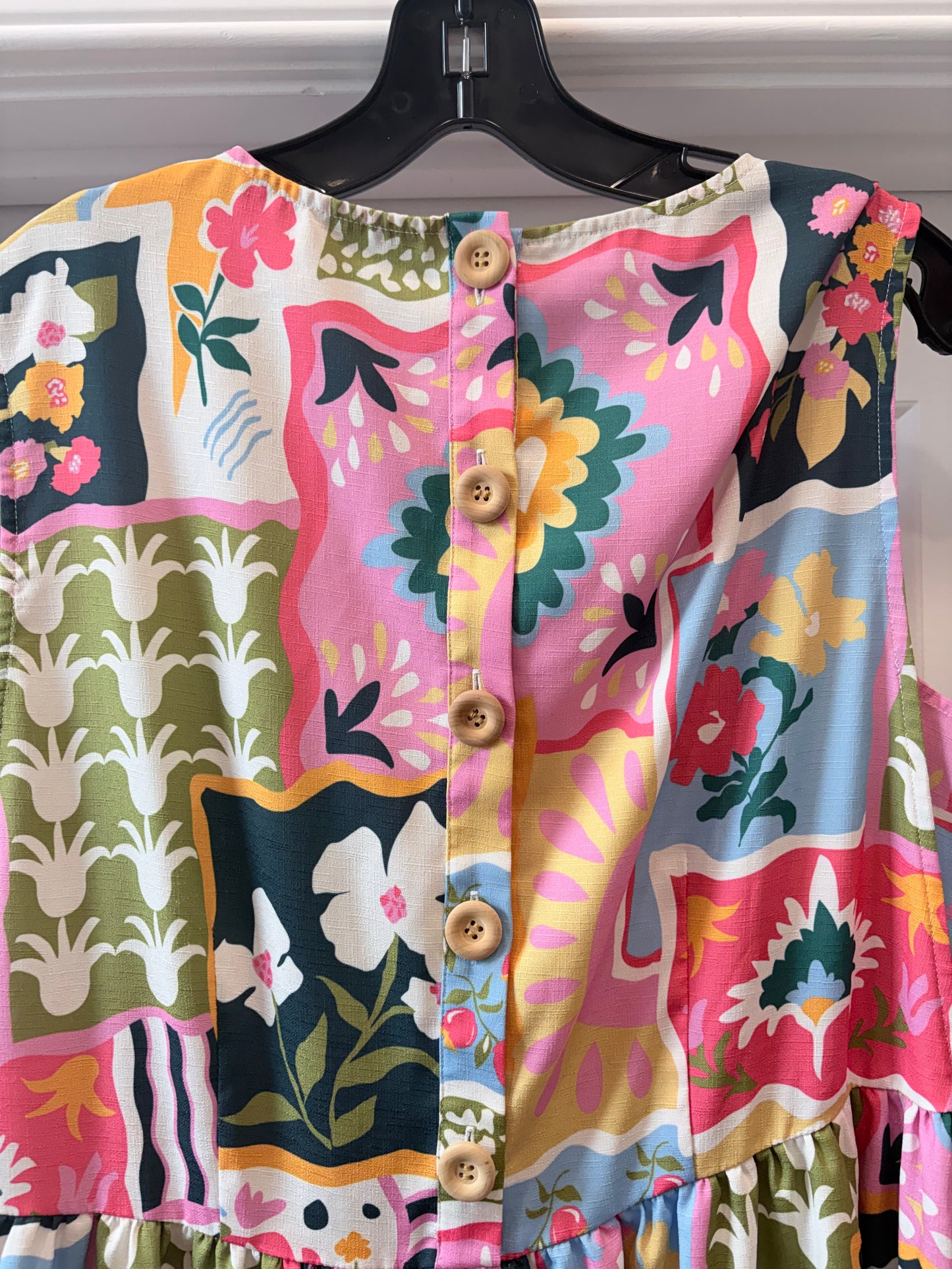 Multi Crosby Dress Arlo Press, Patch print rt $298, L