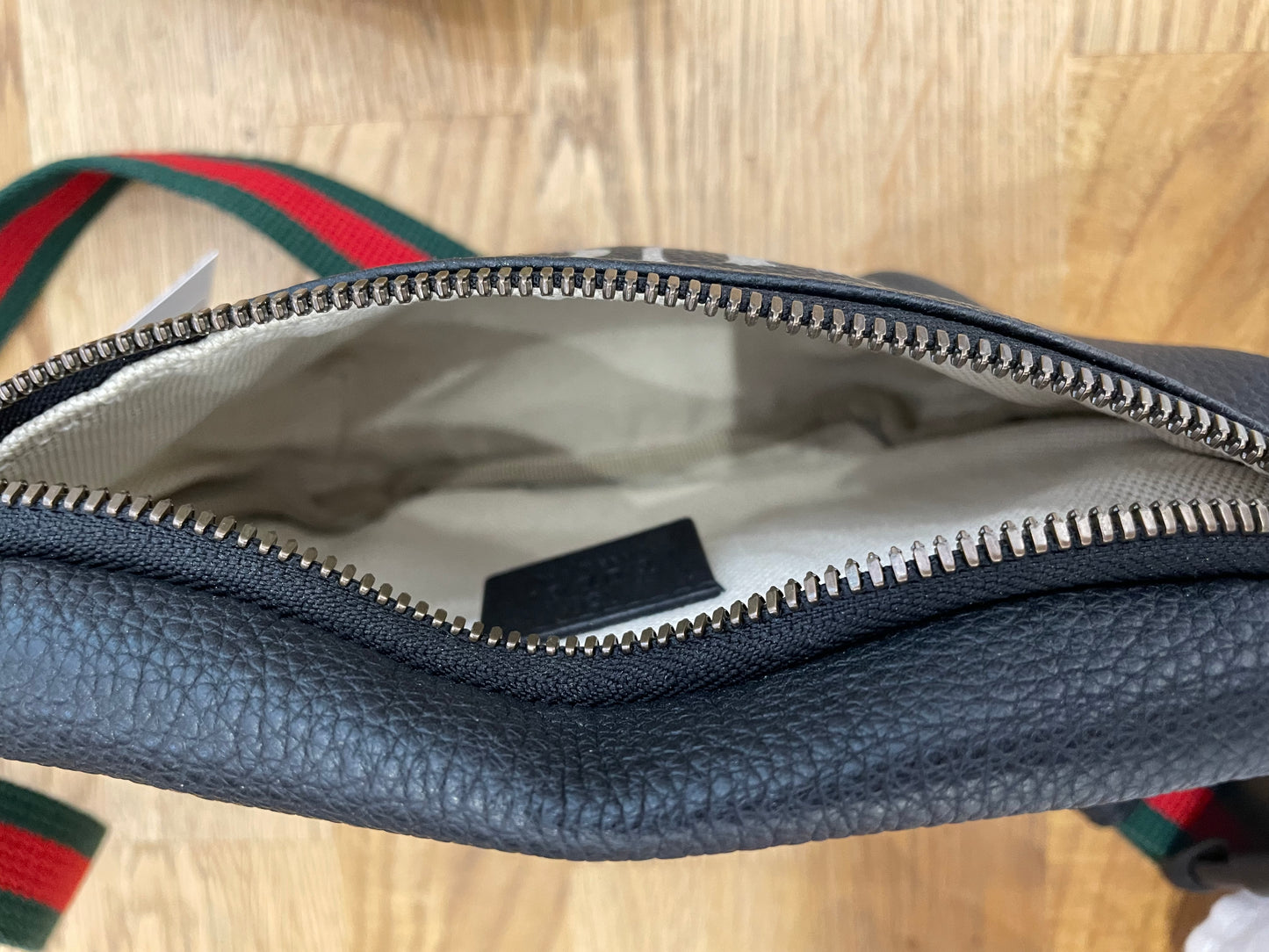 Black Gucci Belt Bag "Printed"