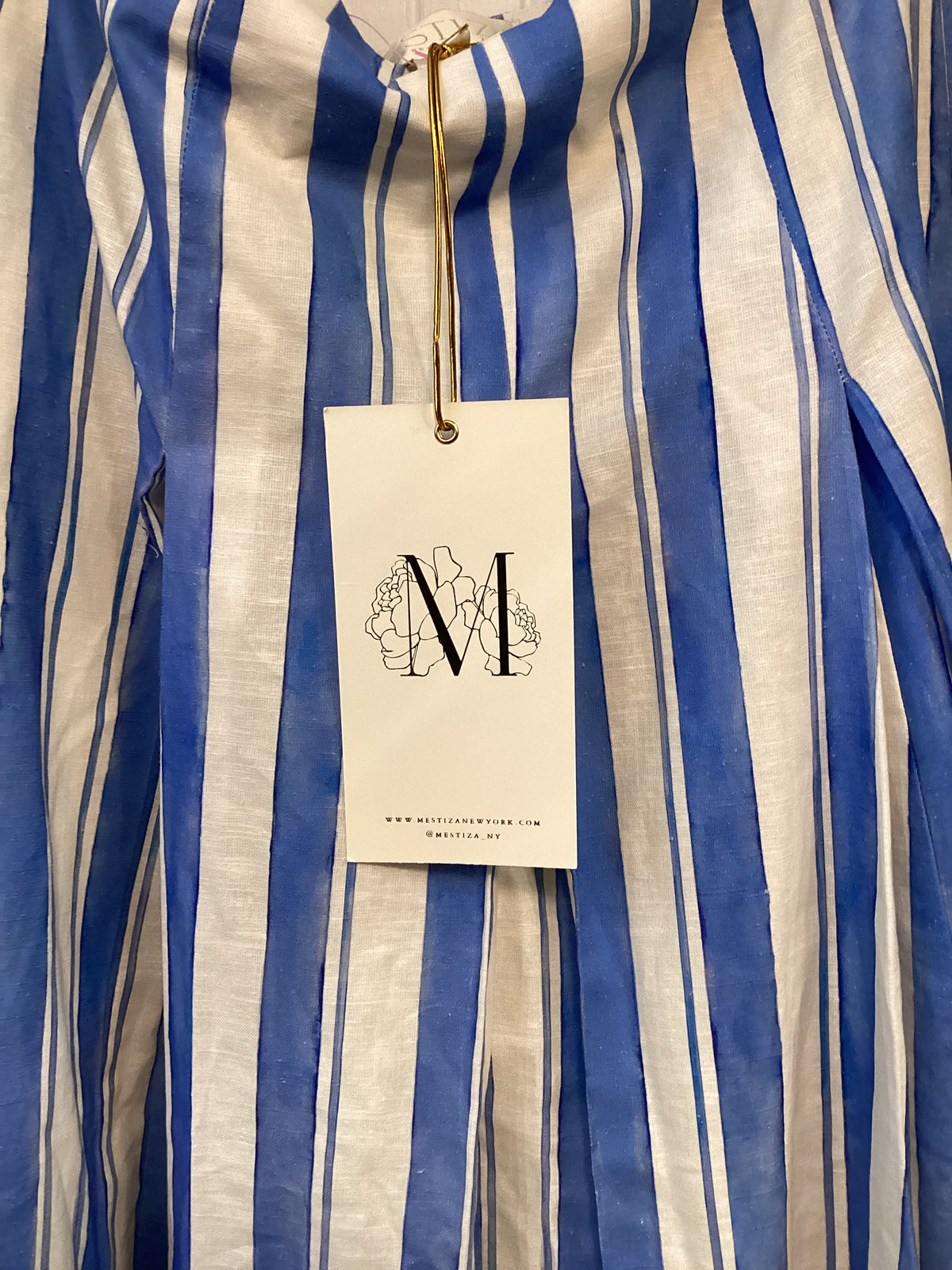 Blue Stripe Mestiza Skirt NWT , 14