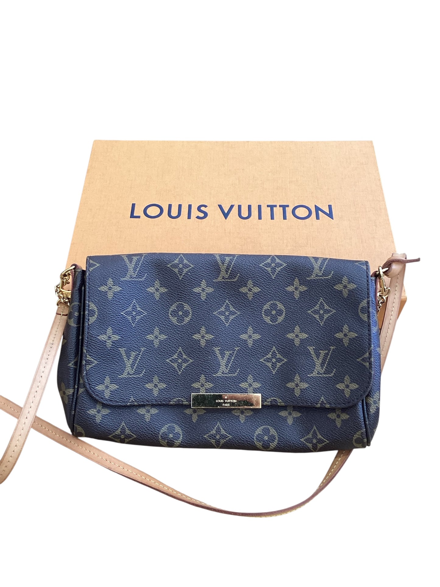 Signature Monogram Louis Vuitton Handbag Favorite MM with BOX 2016