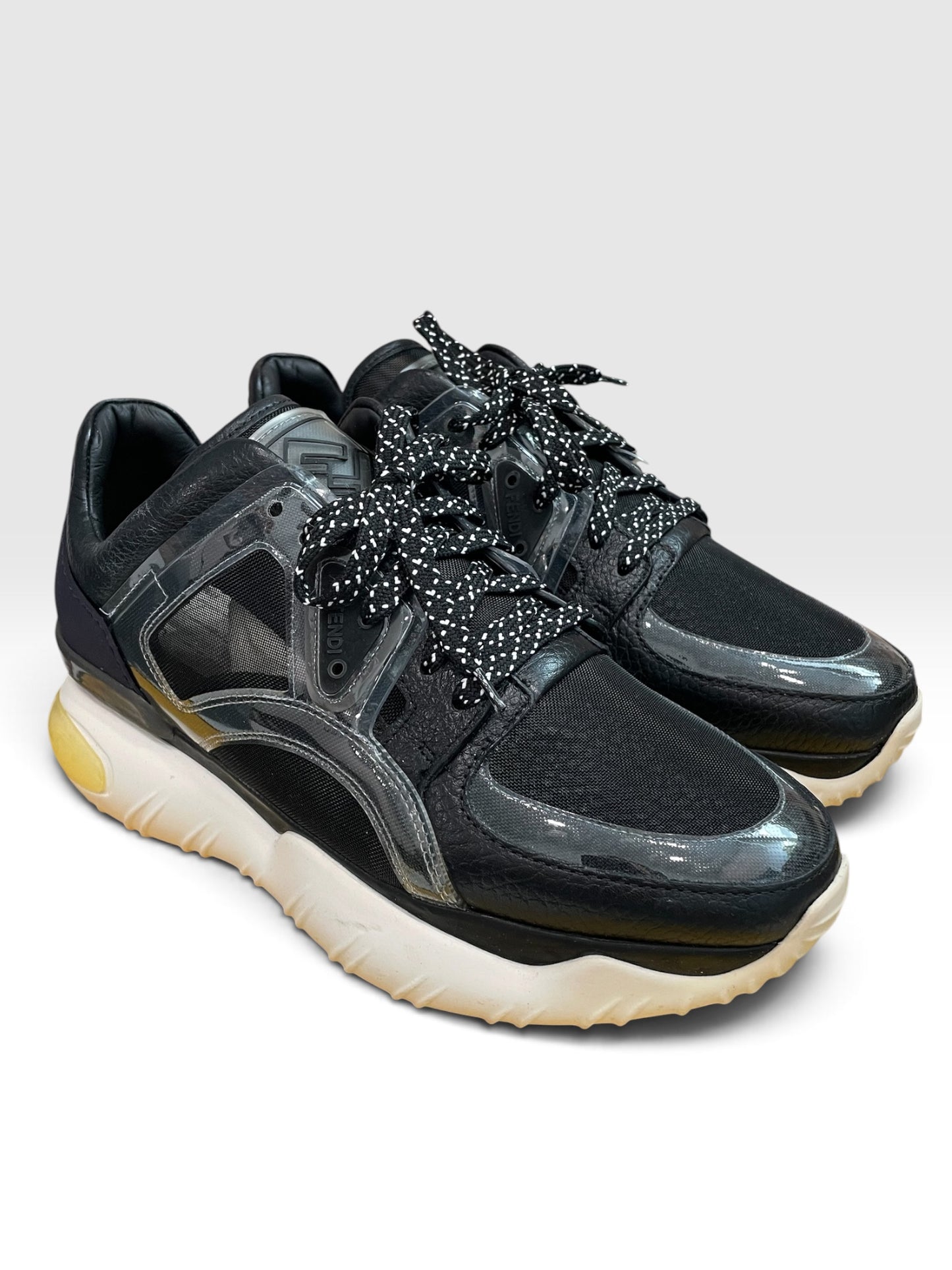 Black, Mesh Fendi Sneakers With BOX MSRP $890, 38/7.5