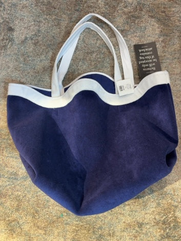 Navy Tuckernuck Tote bag terrycloth August bag, no size