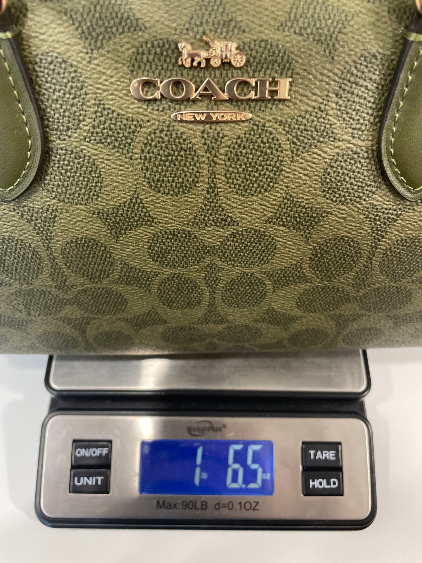 Green/Logo coach Handbag Top handle Rowan Satchel