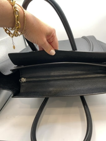 Black  Céline Handbag Mini Phantom Luggage Tote, Drummed Calfskin EXCELLENT condition