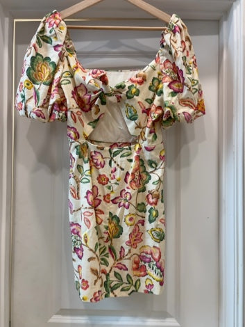 Cream Floral  Sézane Dress NWT, xs
