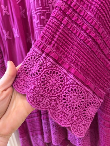 Fusica Johnny Was Tunic Embroidered, L