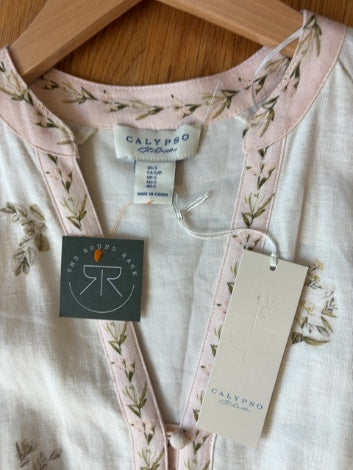Floral  Calypso Dress NWT\. Linen, s