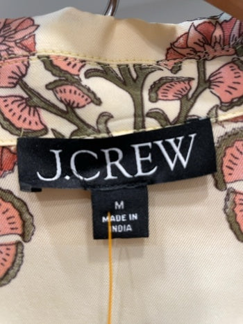 Pastel Yellow J. Crew  Blouse/Pants Clay/Green Floral , M