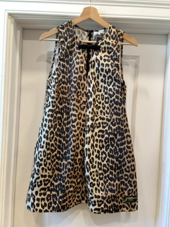 Leopard  GANNI  Dress  Nylon mini MSRP $395 , s