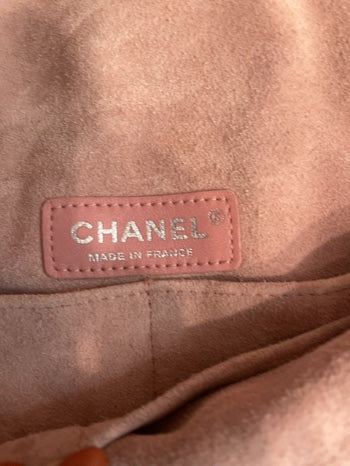Pink Suede Chanel  Cross body bag Edinburgh mini Highland AS IS overall condition