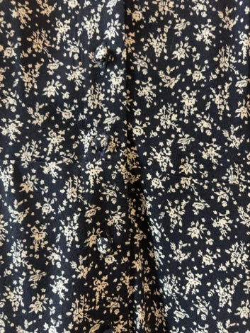 Navy, white floral  Sézane Dress , s