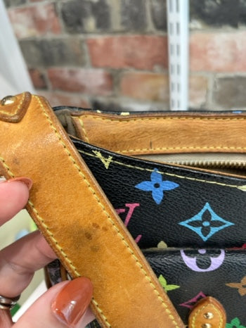 Black/Multi Louis Vuitton Handbag AS IS (overall condition)