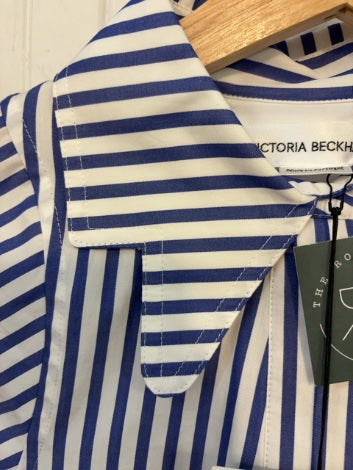 Blue pin Victoria Beckham Blouse NWT, s