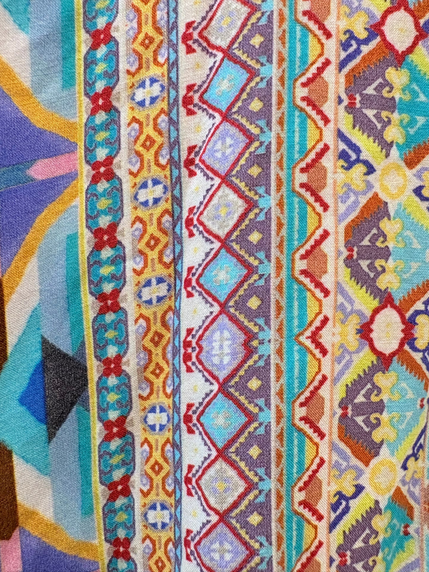 Teal/Multi Johnny Was Tunic Pullover, NWT, s $250 MSRP