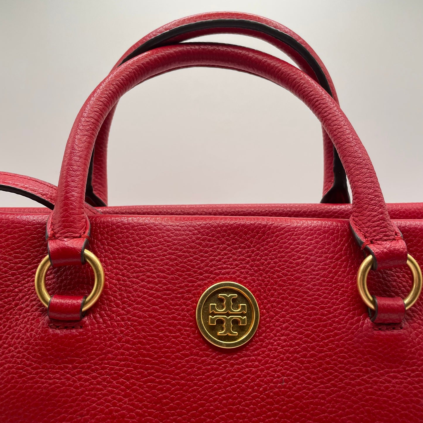 Red Tory Burch Purse Robinson Satchel