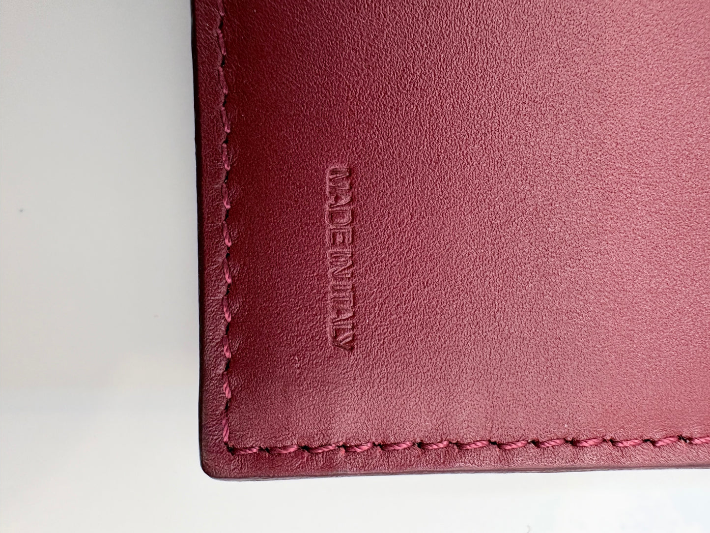 Deep red/Brown Logo Fendi Wallet Zucca canvas