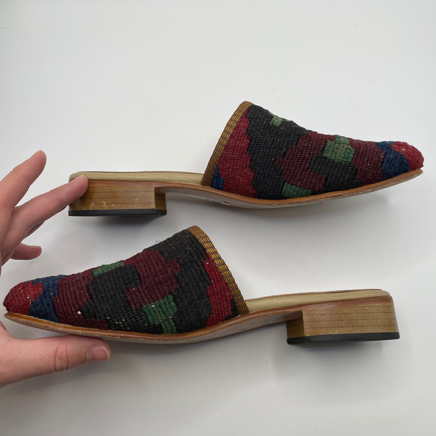 Maroon, Kilim Artemis  Mule , 8