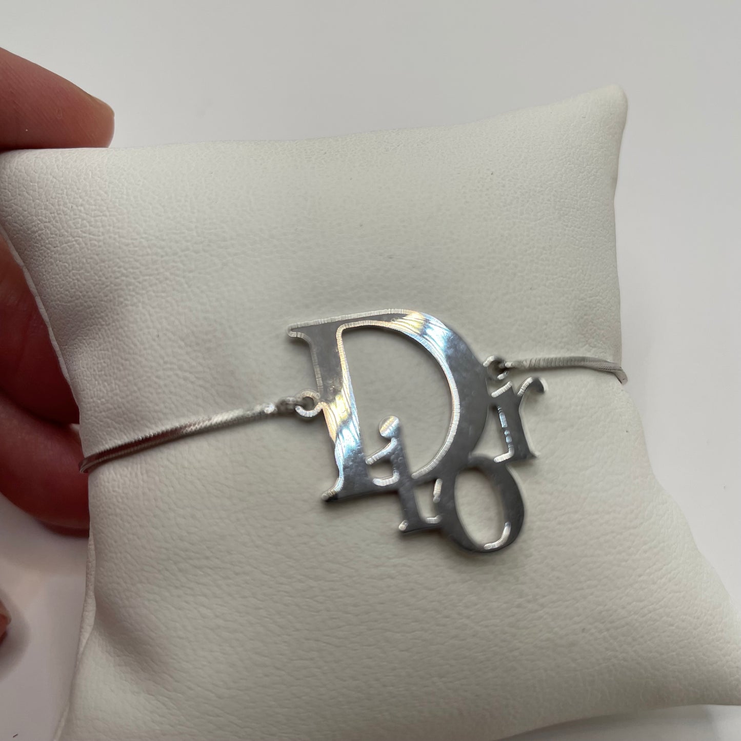 Silver (costume) Dior  bracelet Oblique