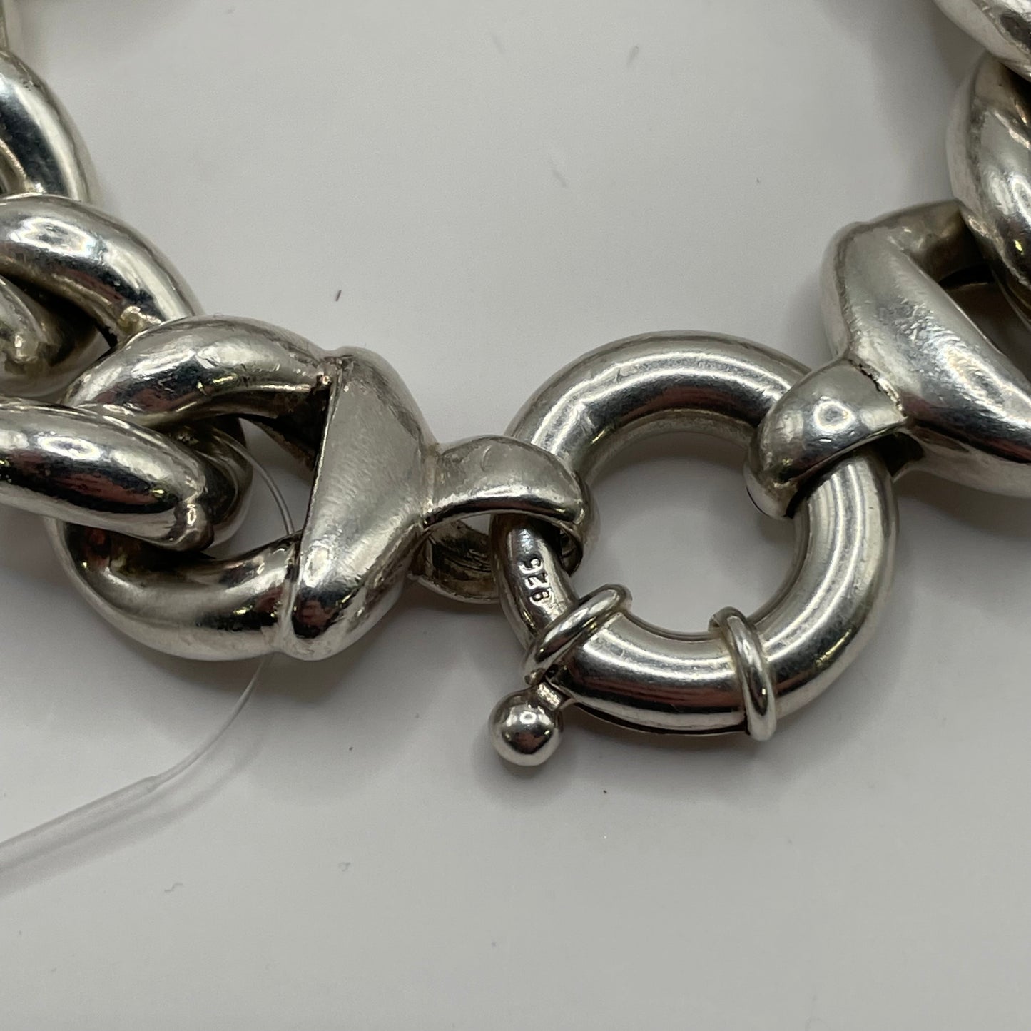 silver LOLA Bracelet large curb links, no size