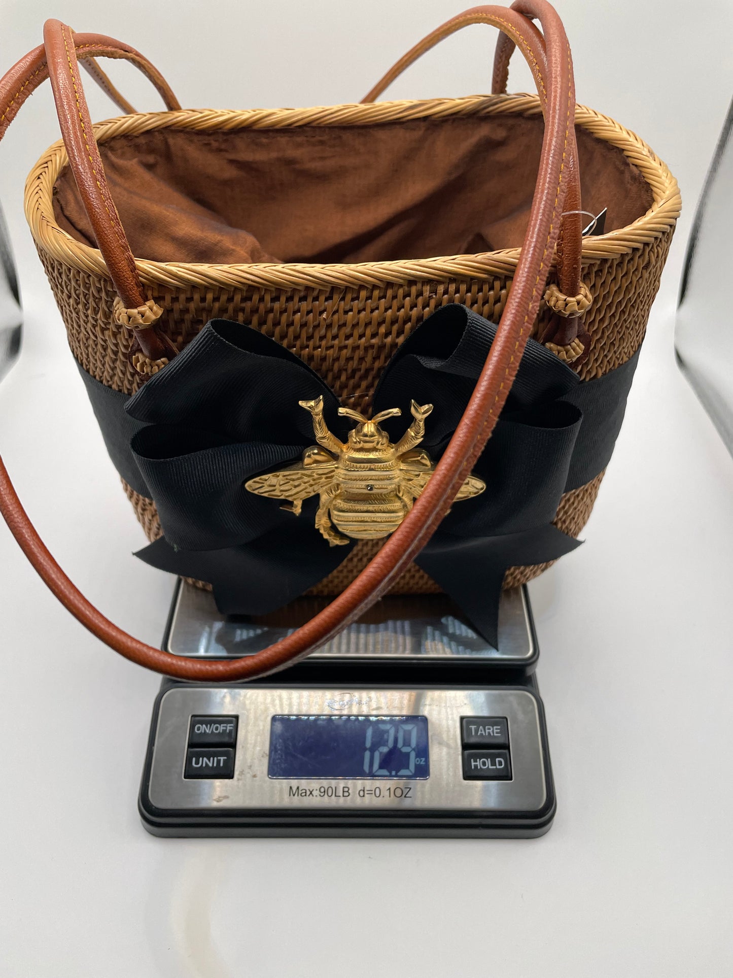 Rattan/Gold Bee Lisi Lerch Purse Bosom Buddy Bag