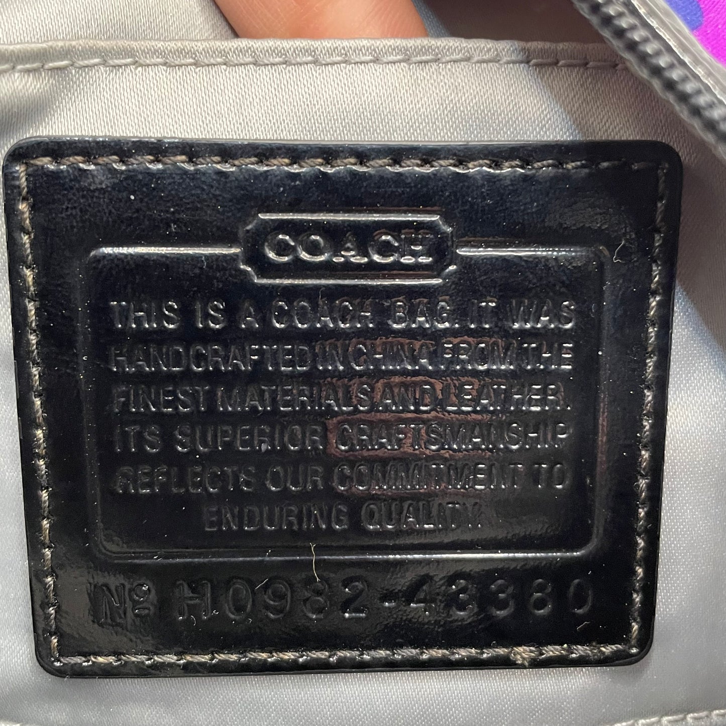 Purple/blue/Grey  coach  Handbag Mini Alex soho