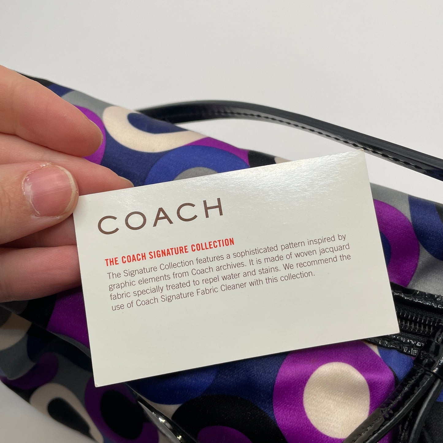 Purple/blue/Grey  coach  Handbag Mini Alex soho
