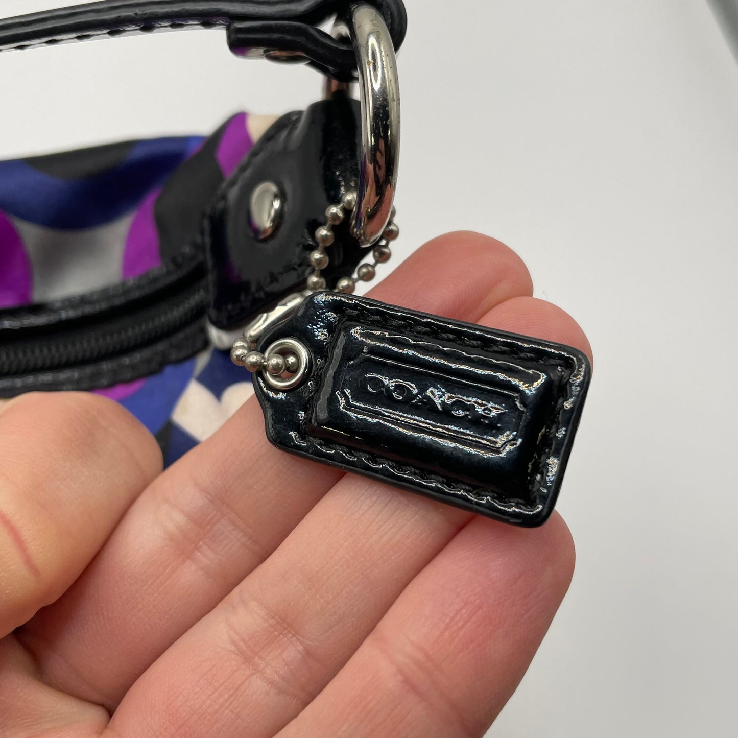 Purple/blue/Grey  coach  Handbag Mini Alex soho