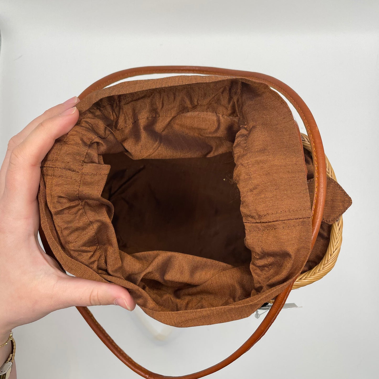 Rattan/Gold Bee Lisi Lerch Purse Bosom Buddy Bag