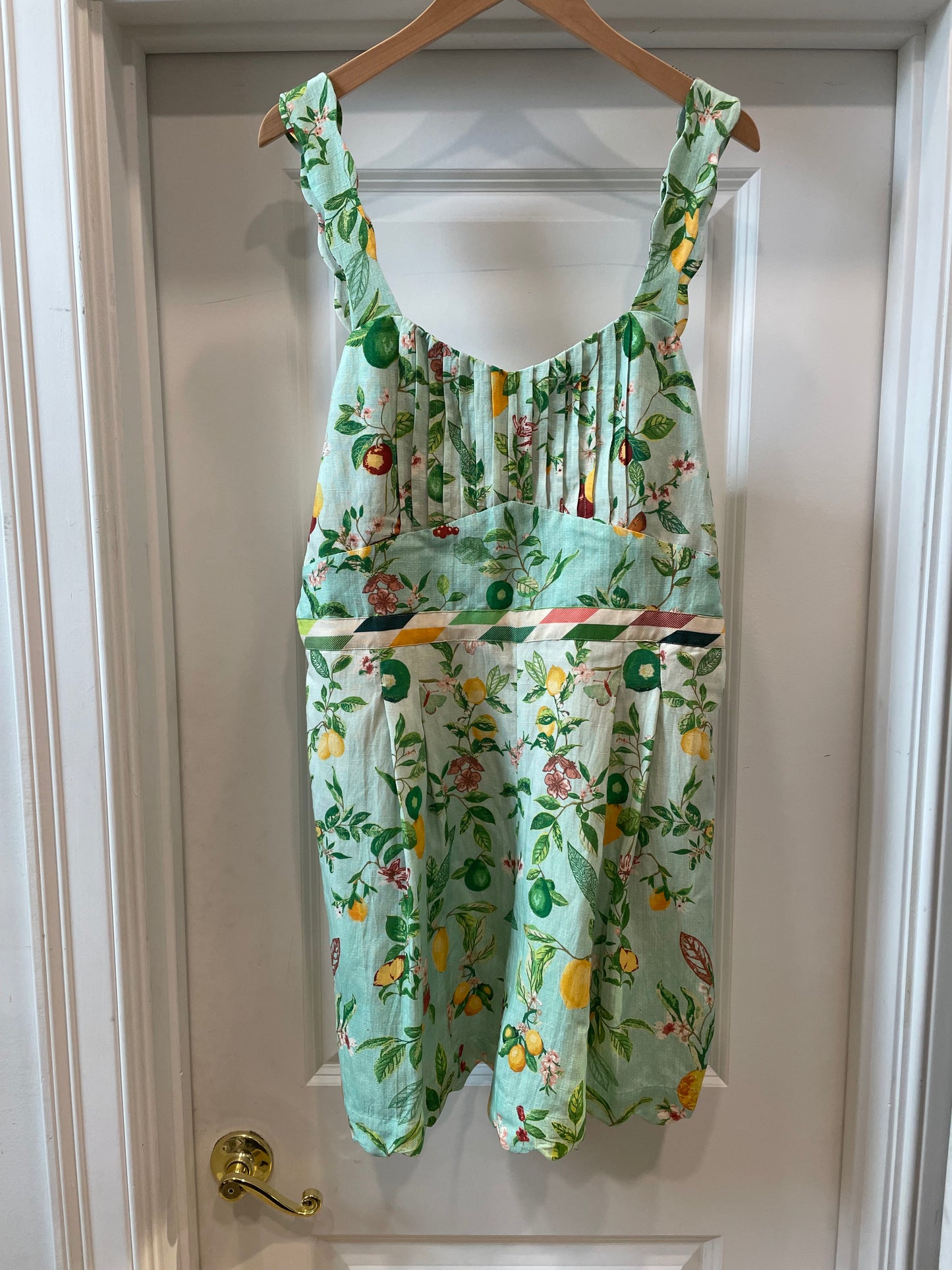 Turquoise Ranna Gill Romper Lemon print, xl
