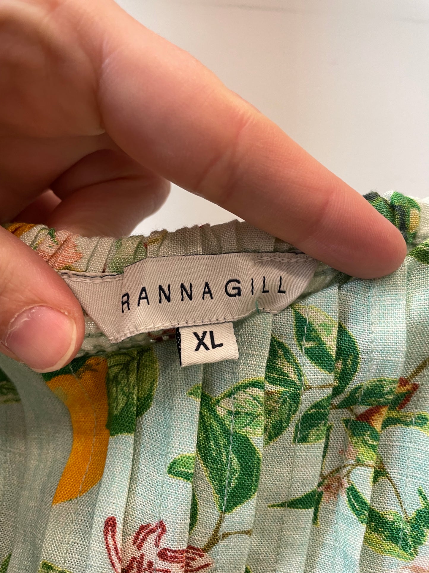 Turquoise Ranna Gill Romper Lemon print, xl