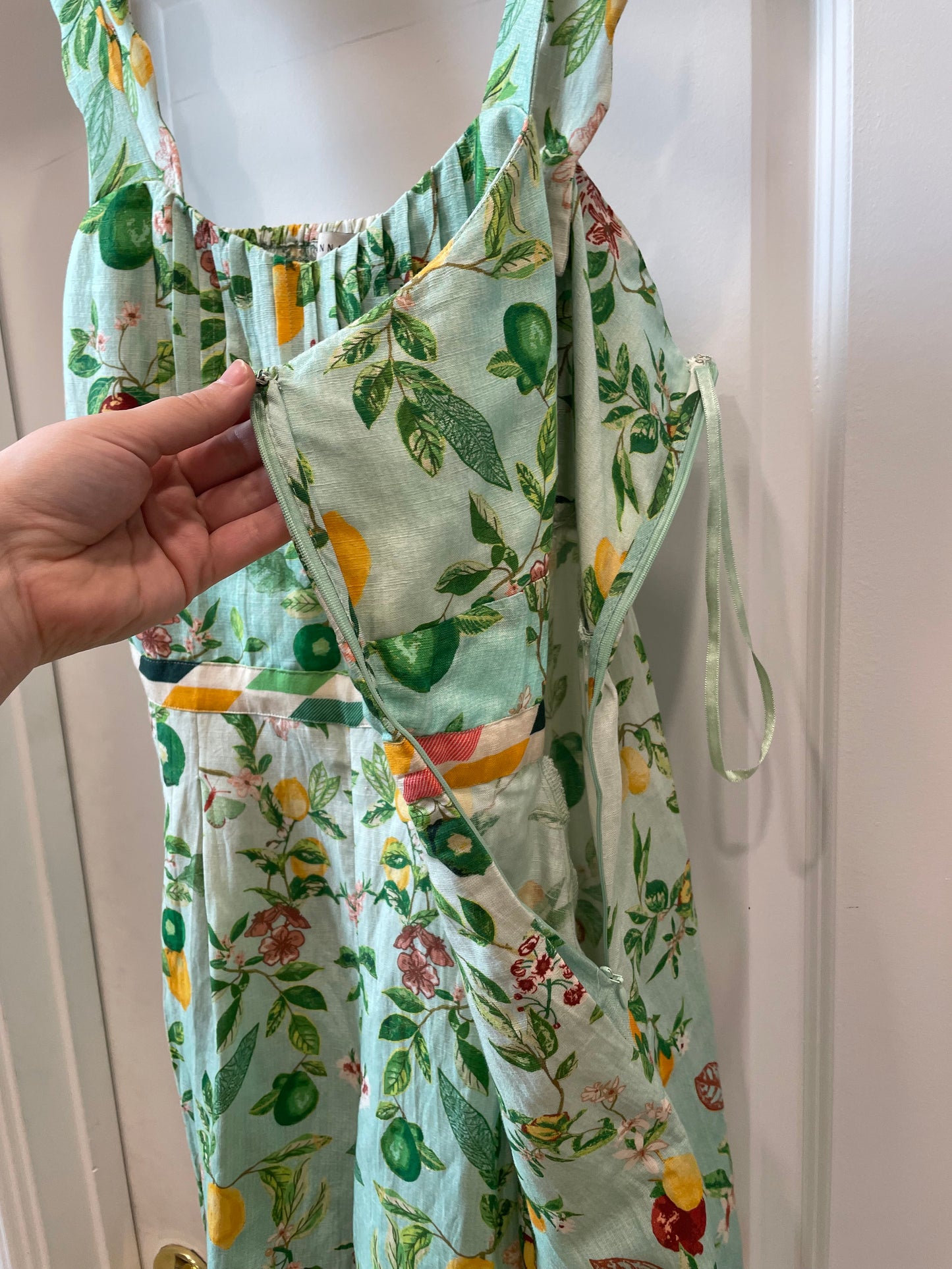 Turquoise Ranna Gill Romper Lemon print, xl
