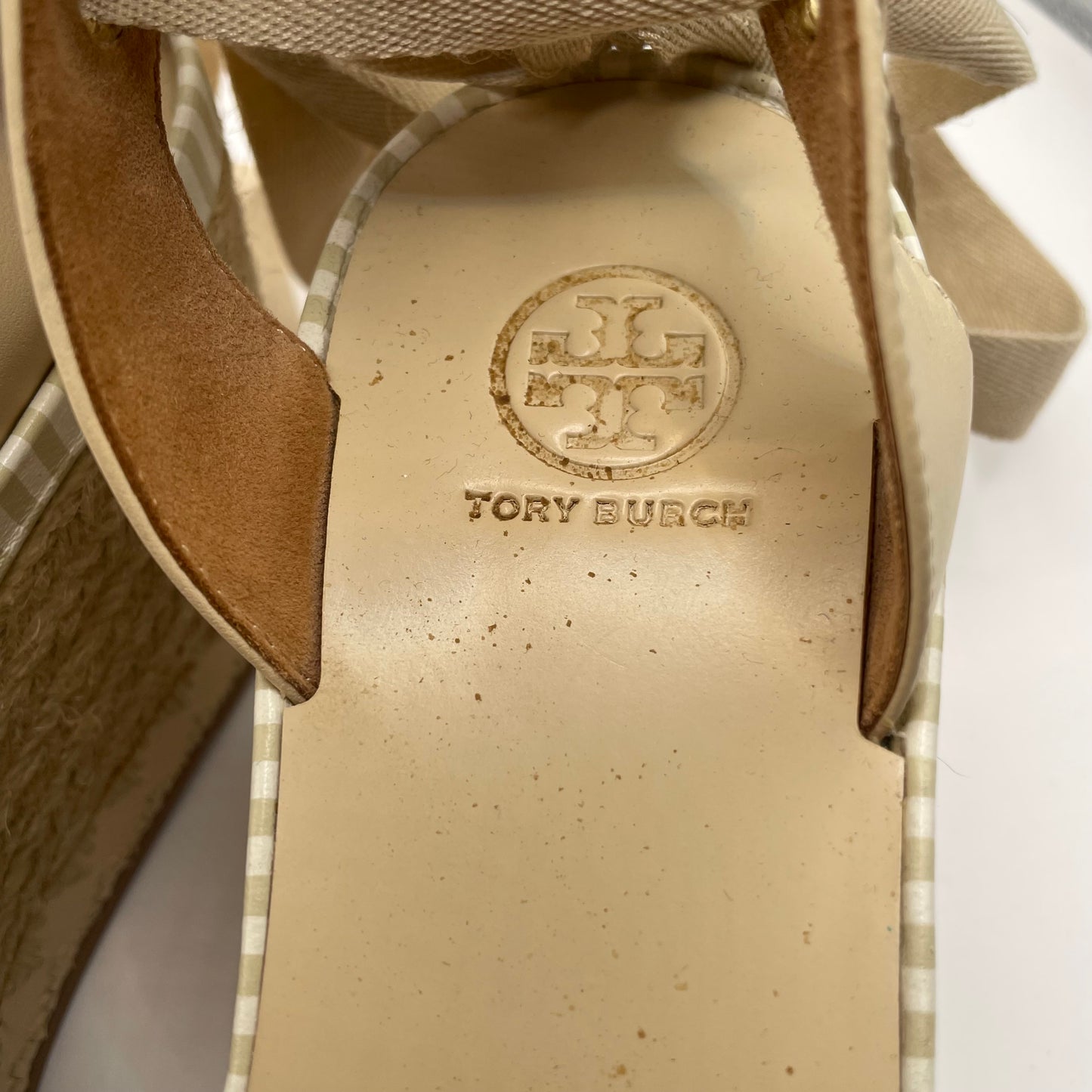 tan Tory Burch Wedge Platform Dandy Espadrille in dulce de leche, 9