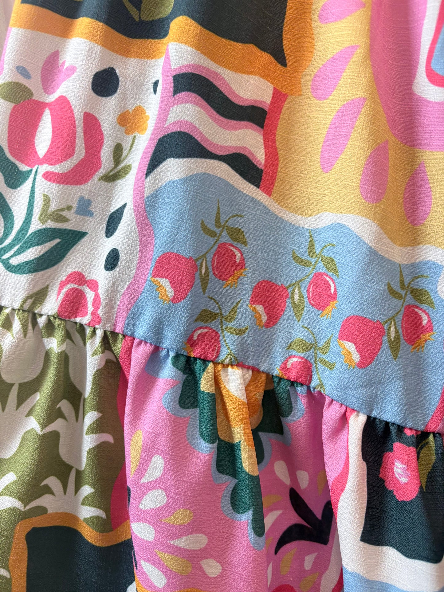 Multi  Crosby  Dress Arlo Press, Patch print  rt $298, L
