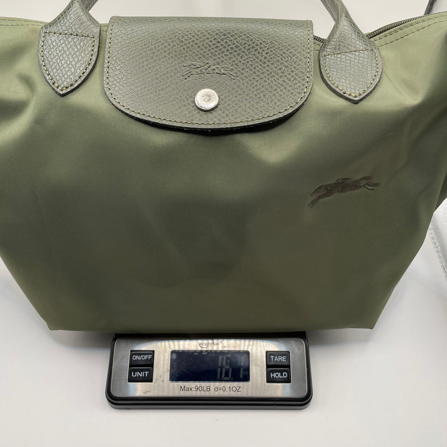 Moss Longchamp Handbag Nylon\- with insert