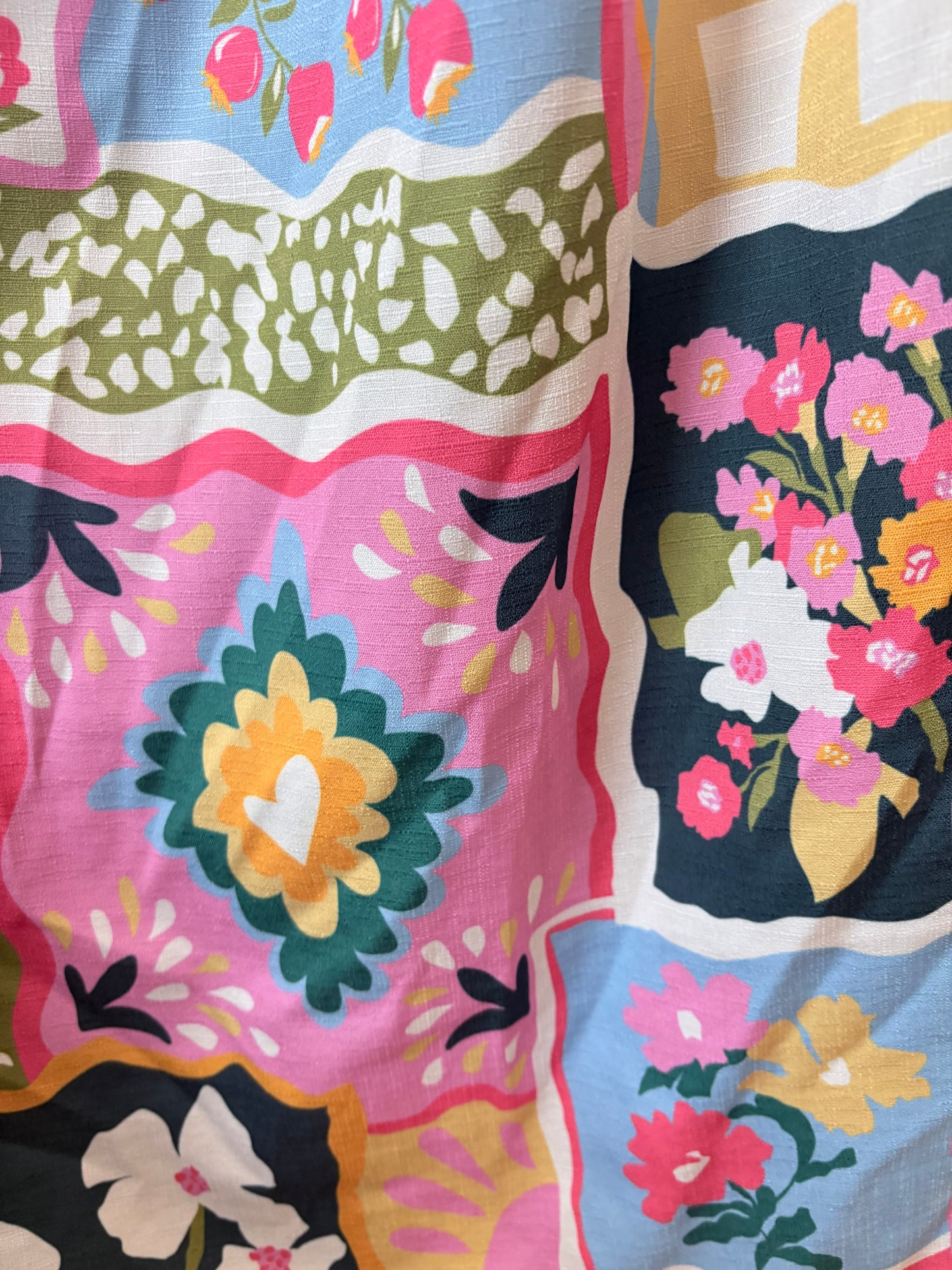 Multi  Crosby  Dress Arlo Press, Patch print  rt $298, L