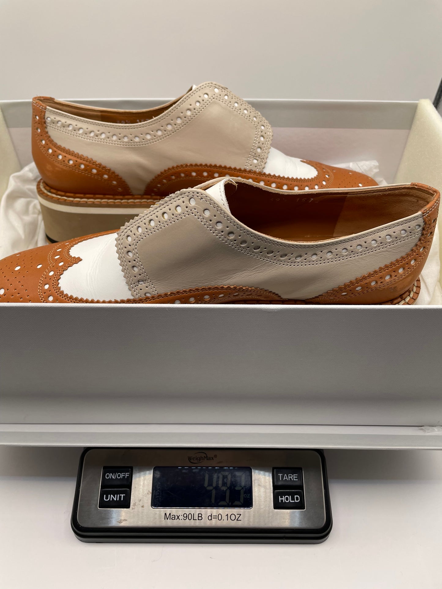Tan/Sienna/white  Clergerie Paris  Platform Brogues Clergerie Paris becka, box, 9