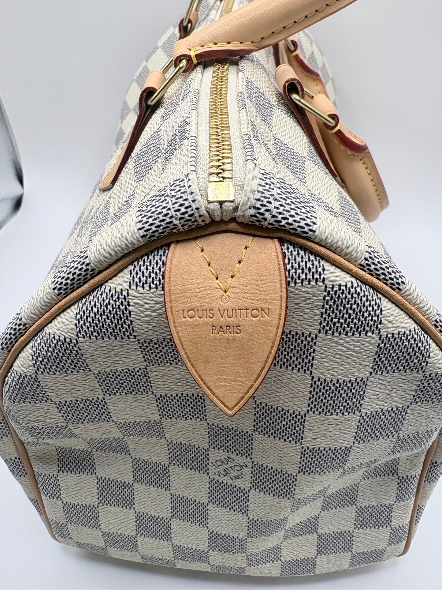 Damier Azur Louis Vuitton  Handbag Speedy 30 , November 2012 USA  NO KEY