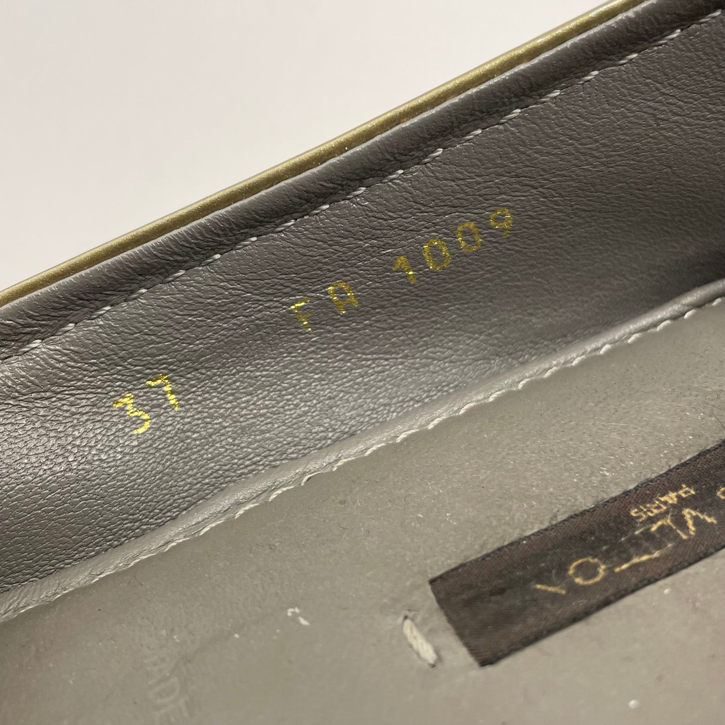 Sage patent Louis Vuitton Flats Driving loafer, AS IS (scuff), 37/6.5-7
