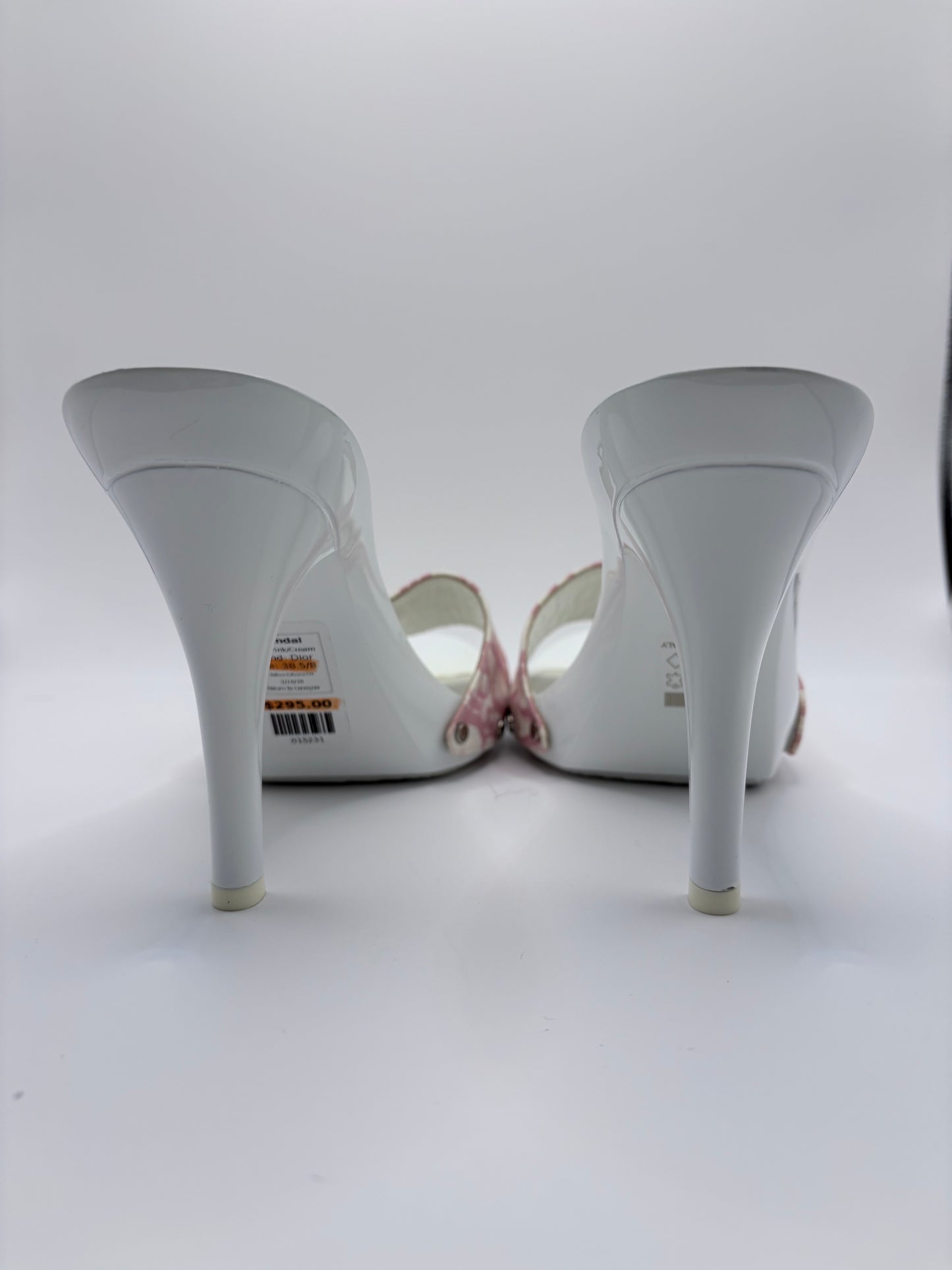 Pink/Cream  Dior  Sandal  BOX,  Galliano Collection Y2K, 38.5/8