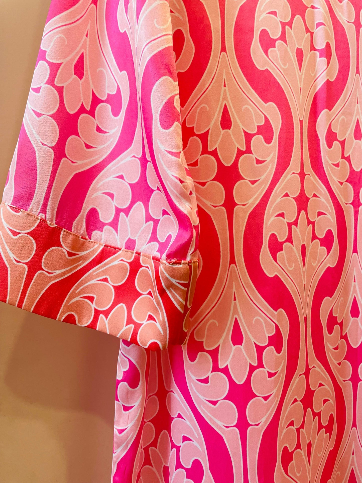 Pink/Light Pink  Hyacinth House Dress Geometric Hayes midi , xxs