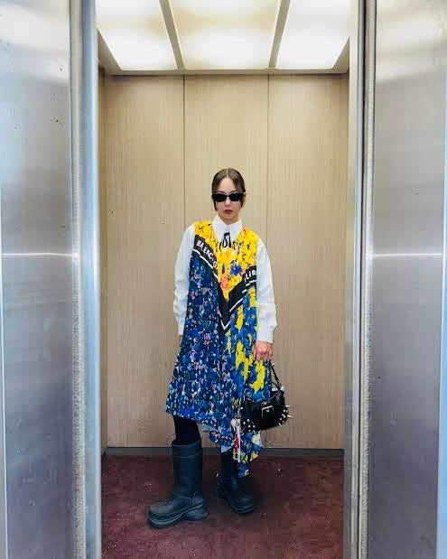 Multi Balenciaga Dress NWT Resort 2019 Foulard Collection, S