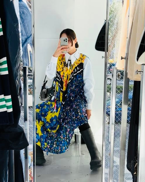 Multi Balenciaga Dress NWT Resort 2019 Foulard Collection, S