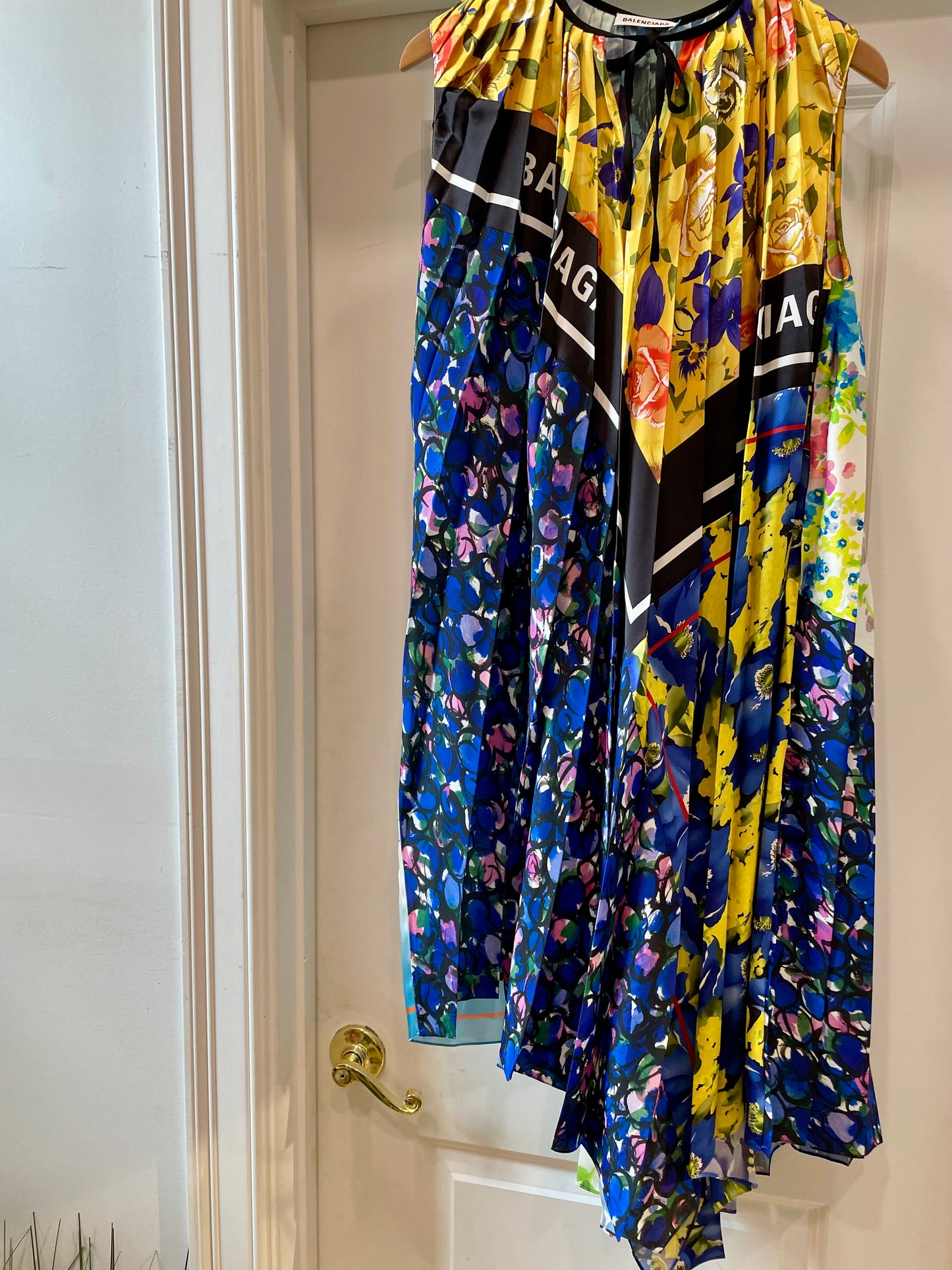 Multi Balenciaga Dress NWT Resort 2019 Foulard Collection, S