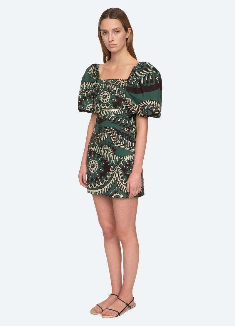 Green, Cream  SEA Dress , 4