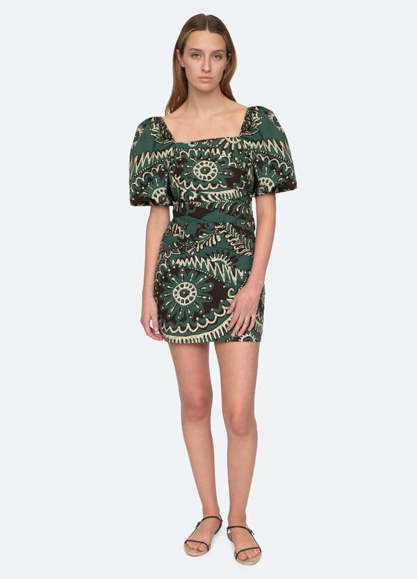Green, Cream  SEA Dress , 4