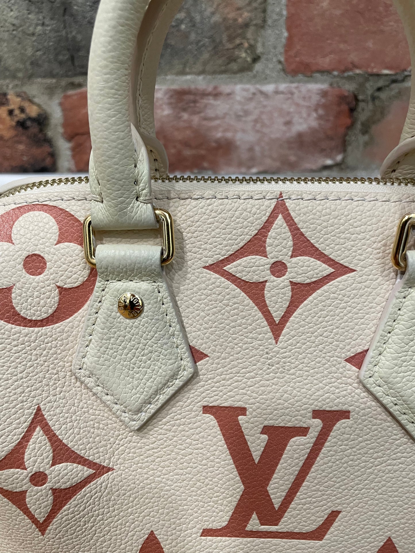 Blush Monogram Louis Vuitton Handbag 2023 Empreinte Bandouliere Nano Speedy, BRAND NEW, 20
