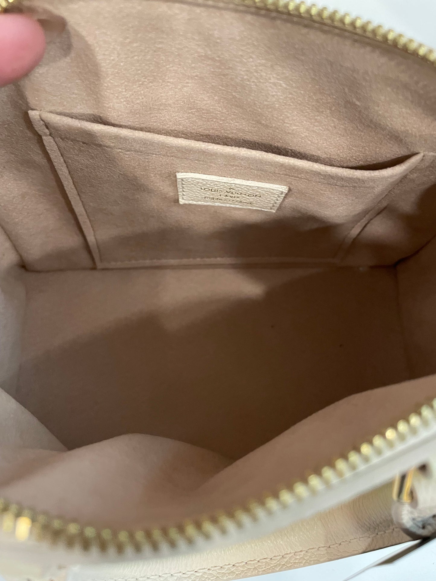 Blush Monogram Louis Vuitton Handbag 2023 Empreinte Bandouliere Nano Speedy, BRAND NEW, 20
