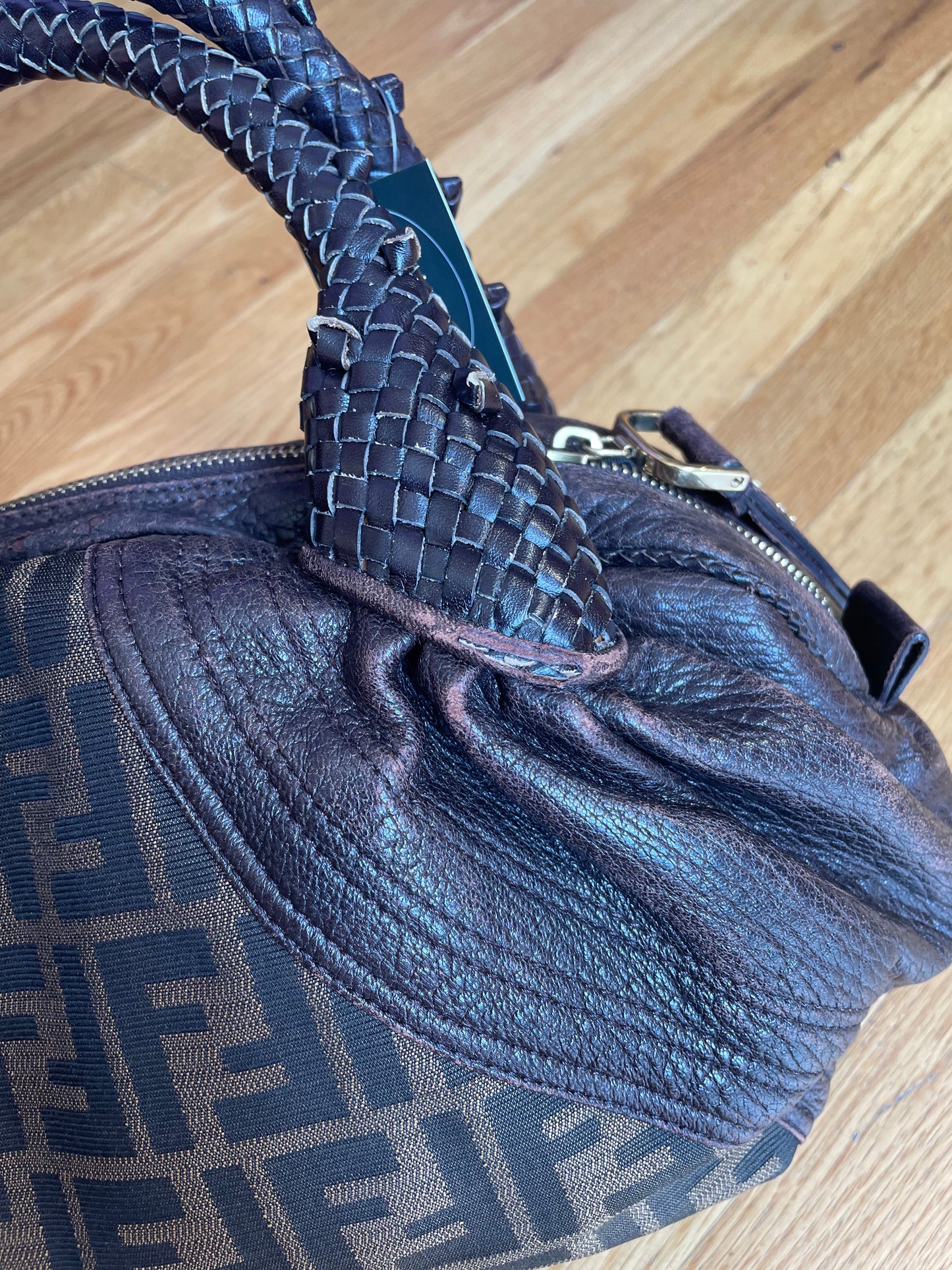 Zucca logo  Fendi  Handbag Spy FF- Good condition, shows wear